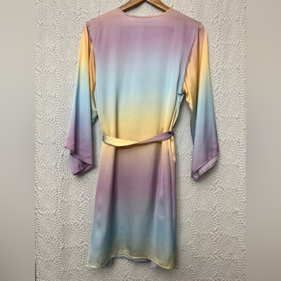 Amanda Uprichard Pastel Ombré Robe One Size Rare Bachelorette Trip Sorority Sexy - Picture 12 of 16